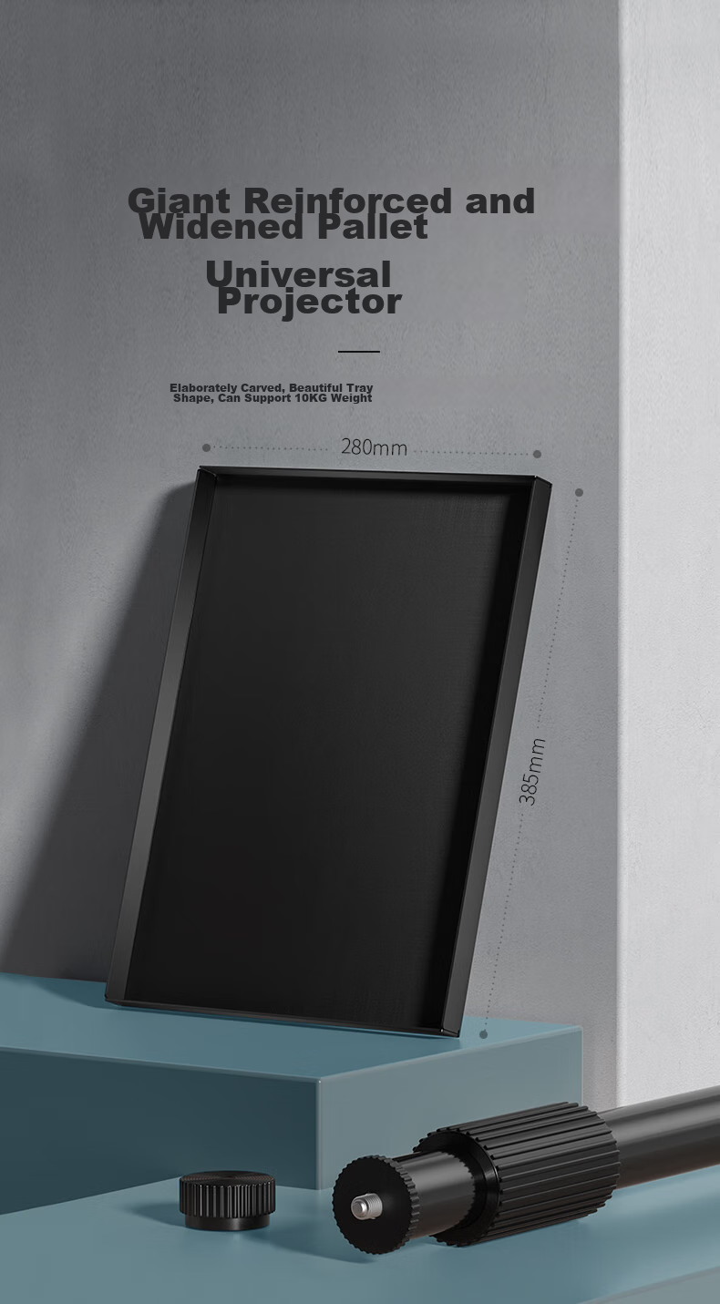 KUAIDUOXIAOWU Projector Stand Floor Tray Bedside No-Drill Wall-Mounted Hidden Projector Mount Universal for XGIMI, Jmgo, Xiaomi, Epson, BenQ, Aoe, Dangbei And Others 6