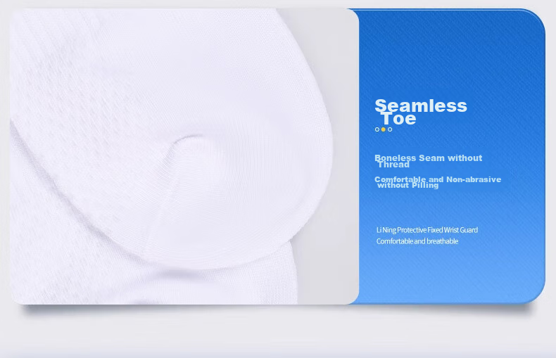 Li-Ning Socks, Men's Basketball Socks, Sports Socks, Women's Running Socks, Cotton, Spring And Summer, Sweat-Absorbing, Quick-Drying, Odor-Resistant, Outdoor Hiking, White 42