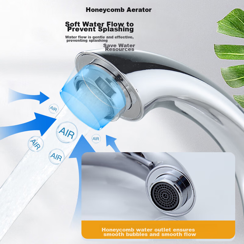 KEGOO Single Cold Basin Faucet Bathroom Cabinet Plastic Steel Single Hole Faucet No Inlet Pipe K220301