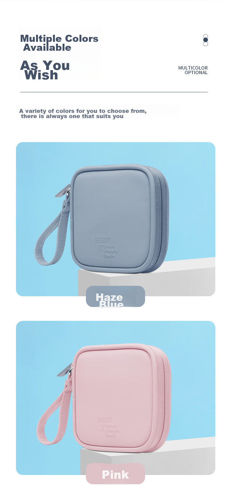 Biyoumei Earphone Storage Pouch, Cable Organizer, USB Flash Drive Case, Charger Accessory Storage Bag 7