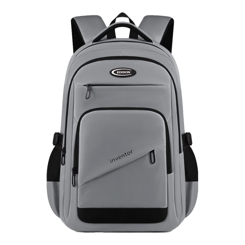 Edison Inventor Middle And High School Student Backpack, Large Capacity, Weight-Reducing, Water-Resistant Shoulder Bag for Middle And College Students, Travel Laptop Backpack