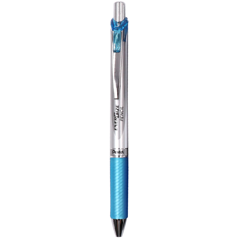 Pentel PL75 Mechanical Pencil, 0.5mm Lead, Break-Resistant, for Students' Drawing And Exams, with Eraser at The End, Blue, Single Pack