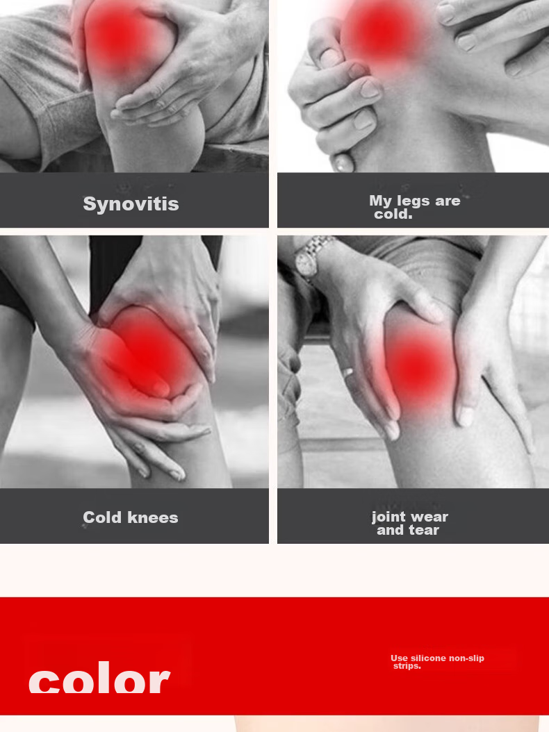 Panapopo Graphene Self-Heating Knee Pads, Warm, for Cold Legs And Arthritis, Middle-Aged And Elderly, Autumn And Winter Cold Protection, for Men And Women, Sports Use 4