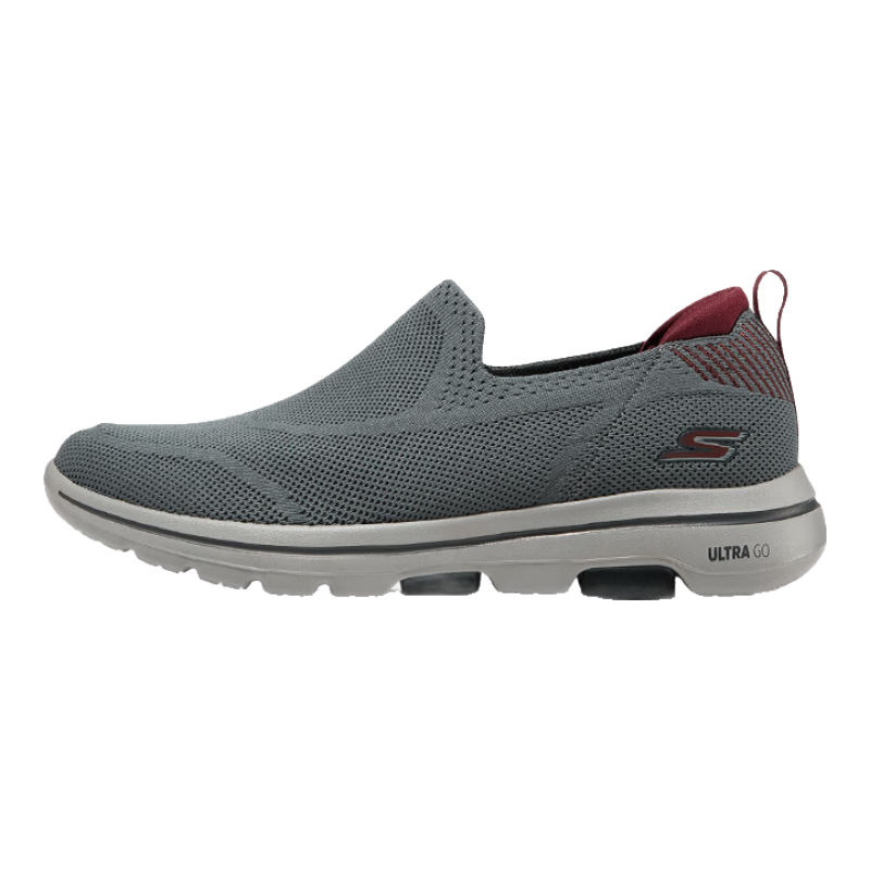Skechers Slip-On Men's Shoes, Lightweight Breathable Mesh Walking Shoes, 2025 Spring And Autumn New Comfortable Shock-Absorbing Soft-Soled Casual Shoes
