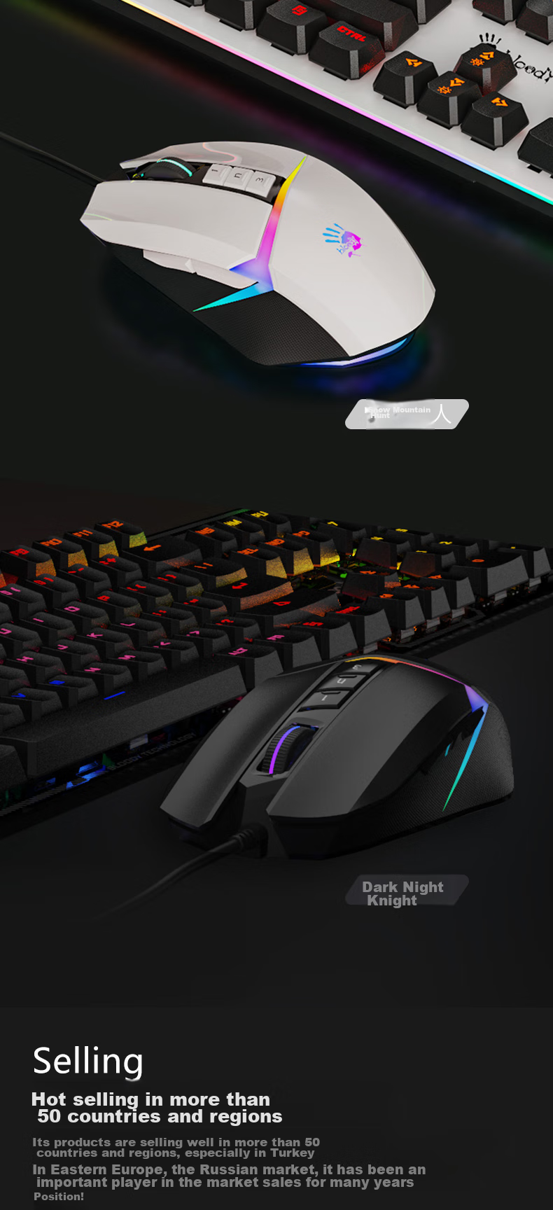 A4TECH V8MMax Large Right-Hand Wired Mouse, Gaming Mouse, E-Sports Mouse, Triangular Mouse for Gaming, Blood Hand Phantom, Black, Wired 13