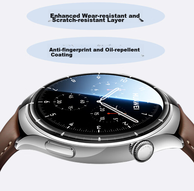 UGREEN Compatible with Huawei Watch 4/3 Protective Film, Composite Film, Non-Tempered Glass, HD Full Screen Coverage, 46mm Shockproof, Explosion-Proof, Scratch-Resistant, Fingerprint-Resistant 15