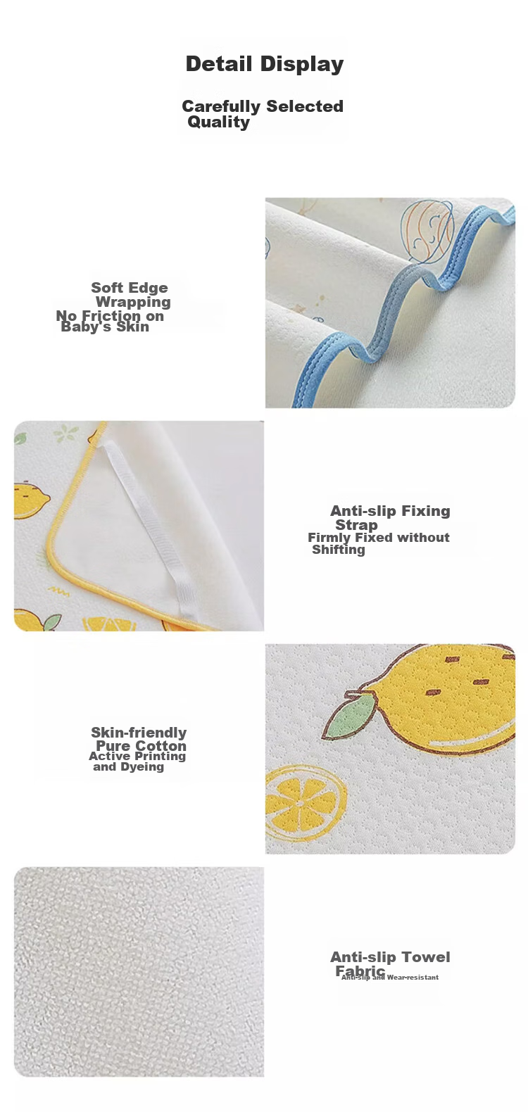 More Rabbit Baby Waterproof Washable Breathable A-Class Large Urine Pad for Boys and Girls Diaper Care Mat 70*100cm 11