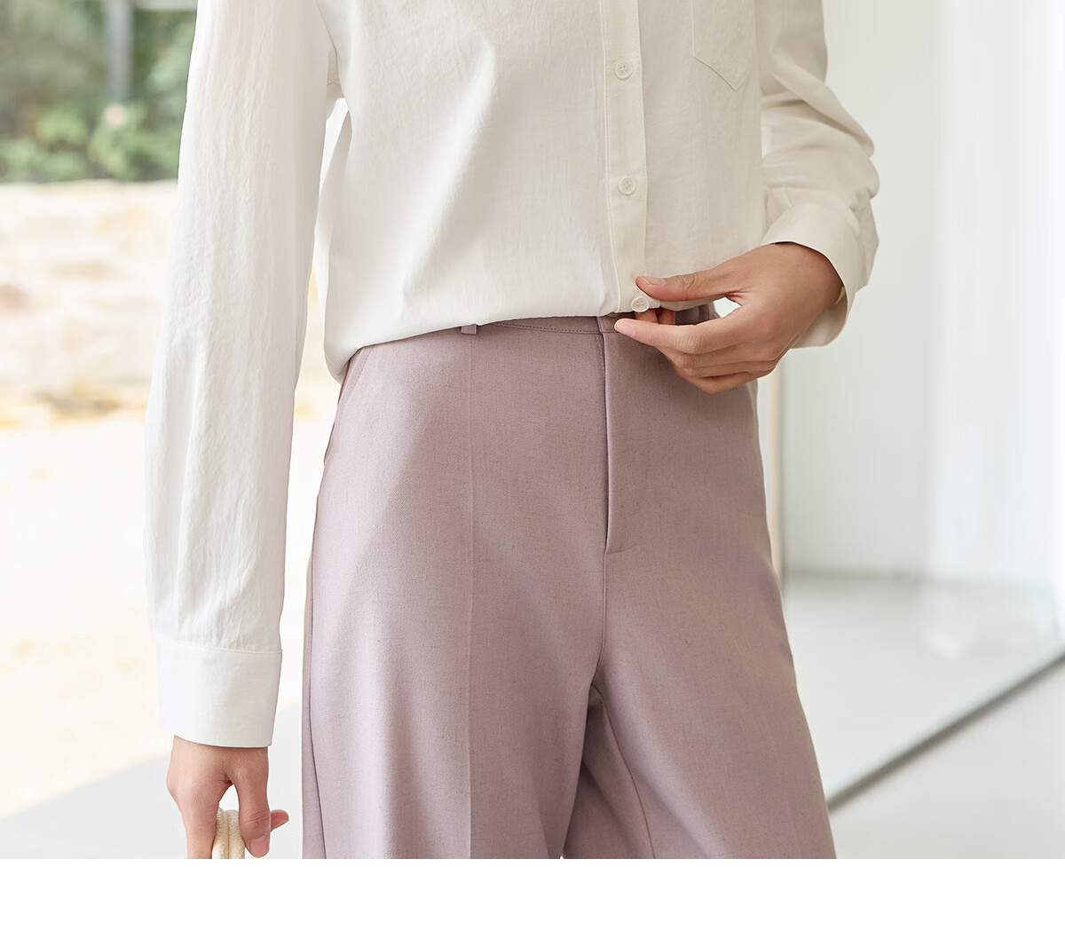 Chushen Spring And Autumn Long-Sleeve Shirt for Women, Turn-Down Collar, Embroidered Pockets, Versatile Commuter Blouse Top S143C2027 16
