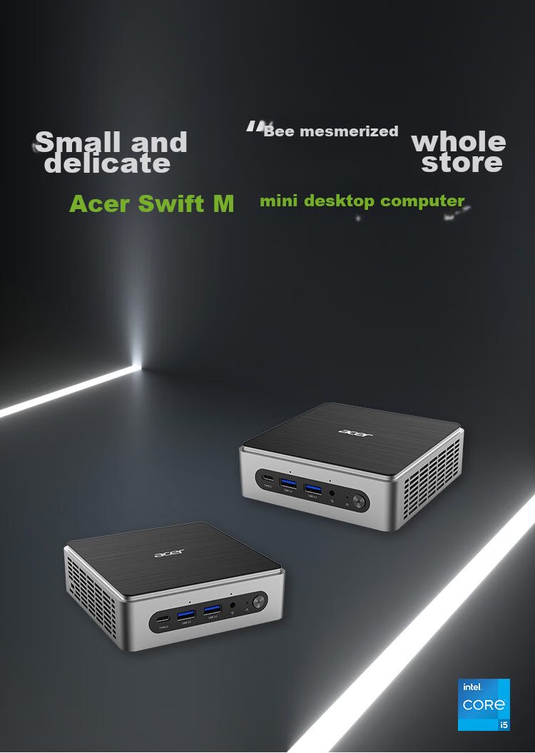 Acer Extraordinary GO Mini PC Desktop Computer Mini Office (Intel New Twin Lake N150, 8GB RAM, 256GB SSD) Custom Editio 1