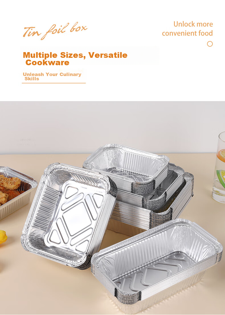 Faxilon Air Fryer And Oven-Specific Aluminum Foil Trays, 21cm*50 Pieces, High-Temperature Resistant for Home And Outdoor Barbecue Use 8