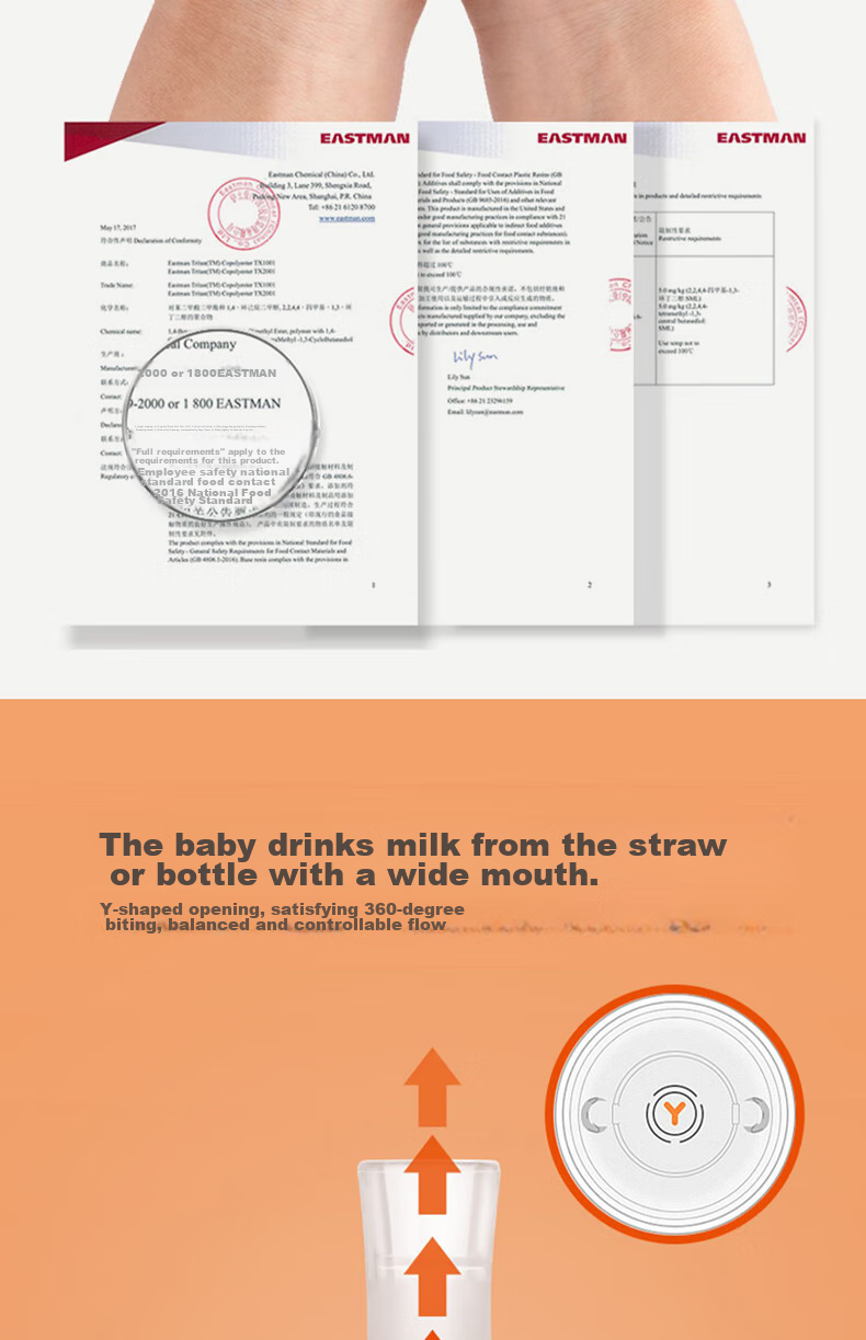 COCOME Gulu Baby Bottle, 9 Months+, Straw Gravity Ball Kit 6