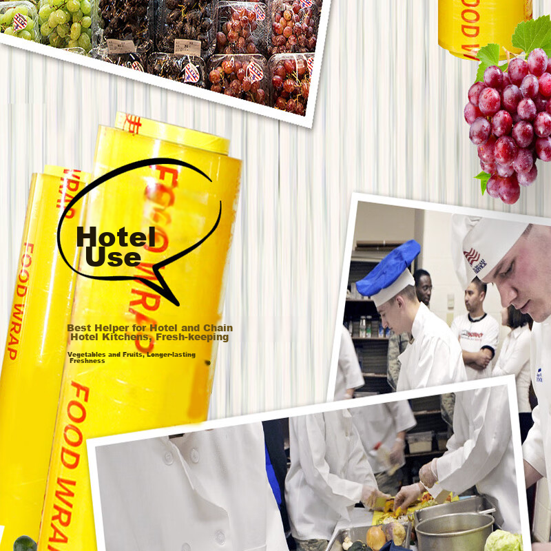 CIRY PVC Cling Film, Extra Large Roll, Commercial Use, Disposable, 45CM*300M, for Fresh Food, Vegetables, Fruit, Moving, Packing, Wrapping Film 3