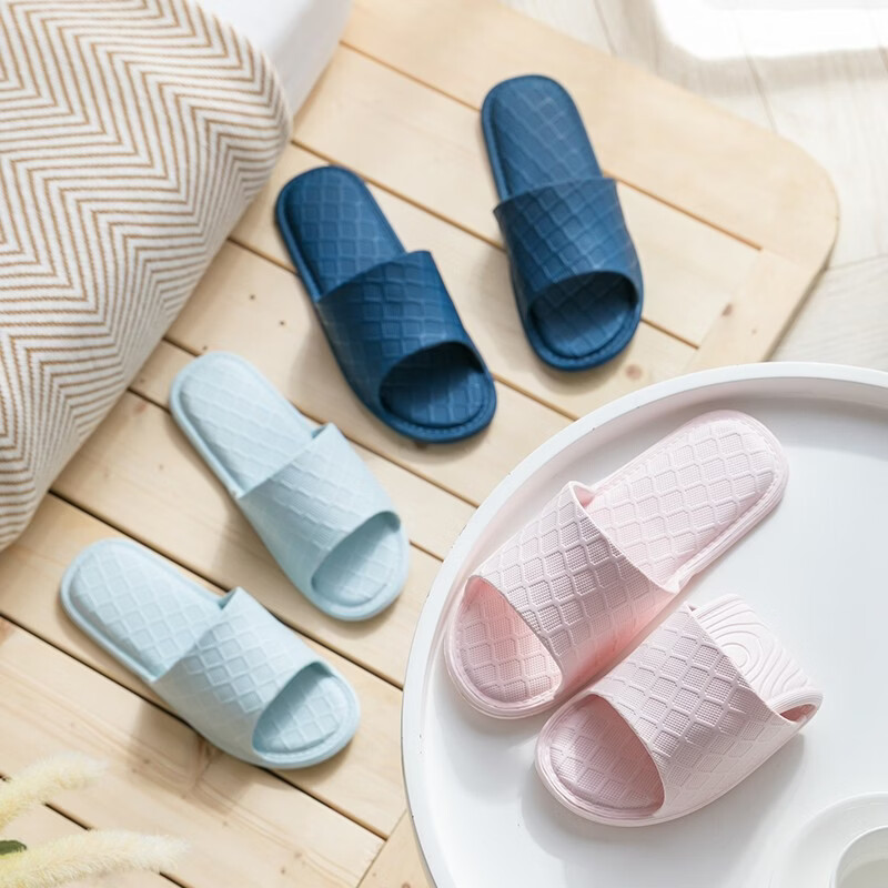 GUOLUOFEI Foldable Portable Ultra-Light Slippers for Travel And Business Trips, Hotel Bathroom Slippers for Women And Men in Summer, Yellow, Size 36-37