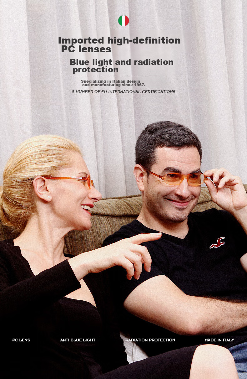 NANNINI Italian Imported Anti-Blue Light Reading Glasses, Lightweight And Stylish Foldable Portable High-Definition Comfortable Presbyopic Glasses, Authentic Product 2