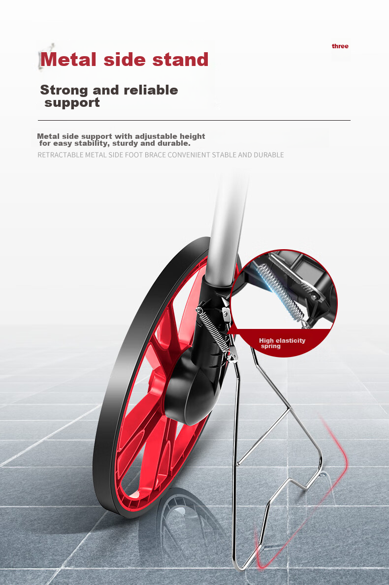 DELIXI ELECTRIC Mechanical Measuring Wheel, Ruler-Type Distance Meter, Roller-Type Household Measuring Wheel, 100CM 9