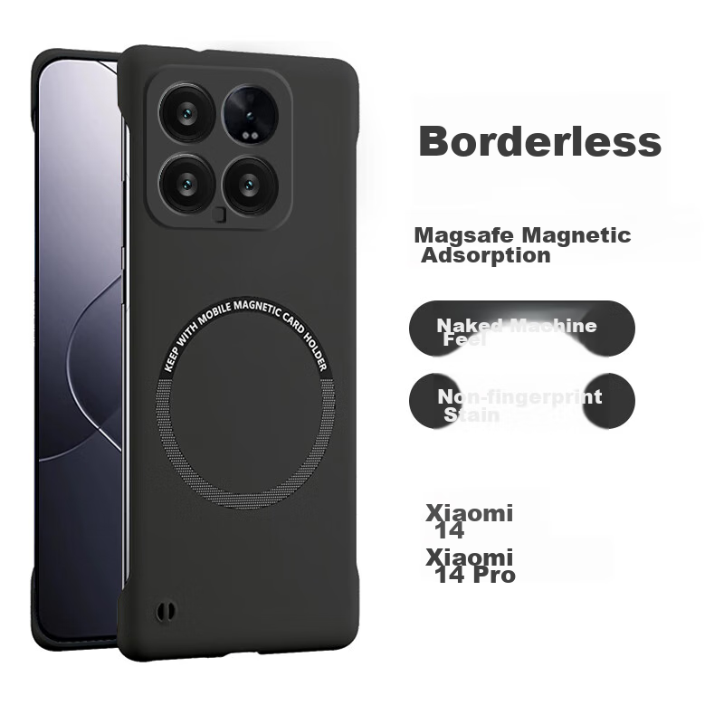 Чехол POZZO для Xiaomi 14, черный, с MagSafe
