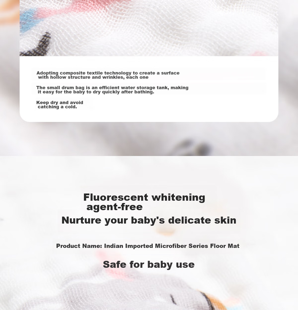 Mianzhirun Baby Bubble Bath Towel, 6-Layer Cotton Gauze Ultra-Soft Bath Towel, Little Chicken Planet Style [Single Pack], 105*105cm 11