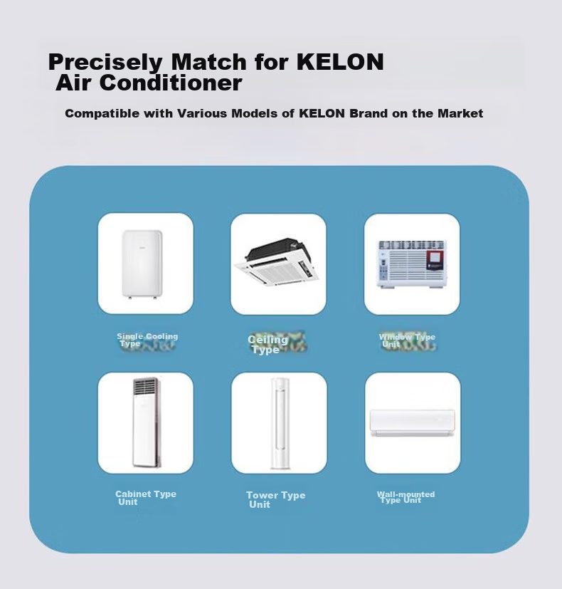 Nichu Universal Remote Control Compatible with Kelon Air Conditioners, All Models KFR-23GW/UQ KF-26GW Wall-Mounted And Floor-Standing Units 2