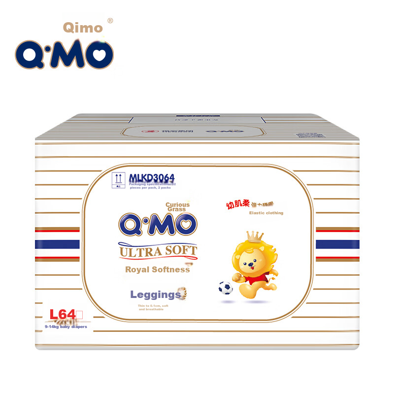 Q-MO Royal Ultra-Soft Подгузники-трусики L, 64 шт. (9-14 кг)