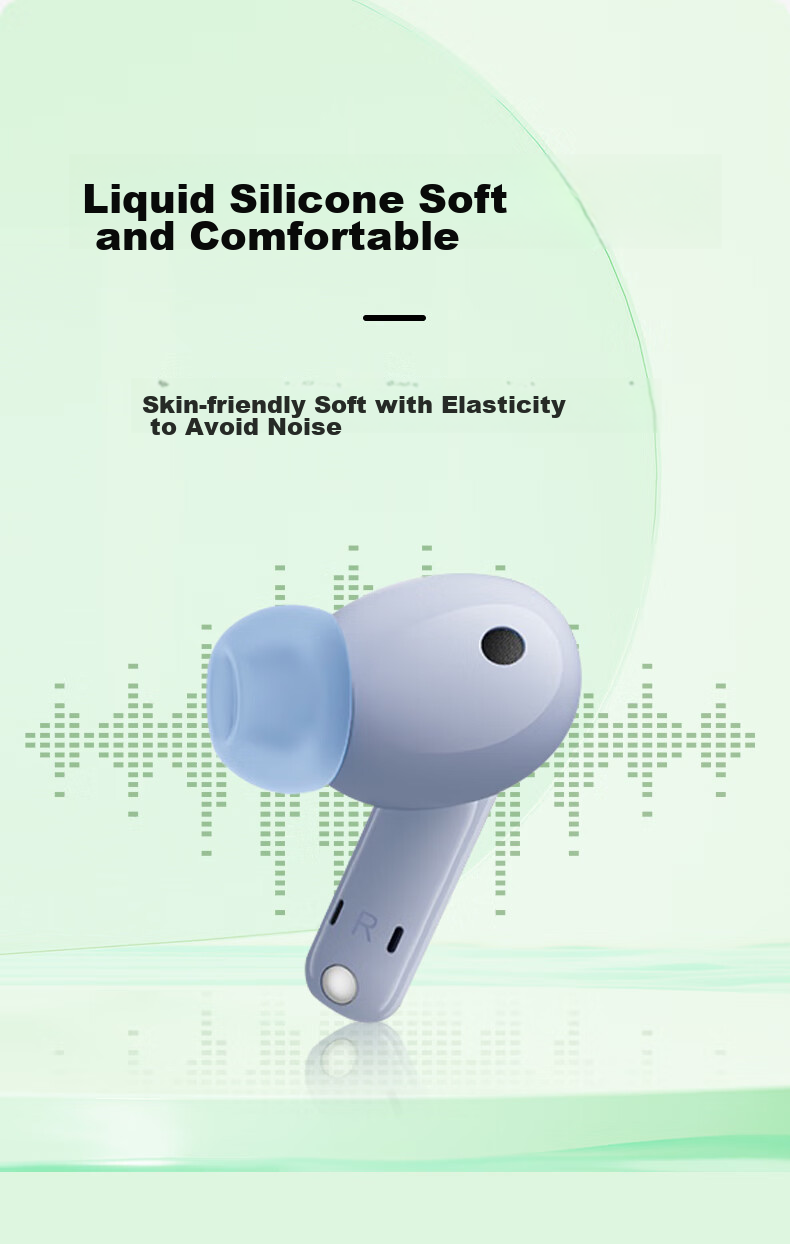 Masentek Earphone Eartips Compatible with Huawei Freebuds 5i/4i, Honor Earbuds X3/2 SE Bluetooth Headphones, Silicone Tips Accessories, Blue, Medium Size 10