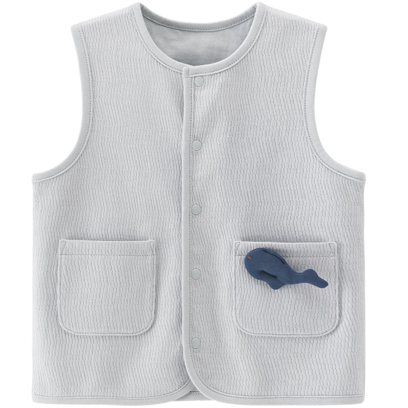Guaiqixiong Infant Pure Cotton Vest Spring And Autumn Children's Waistcoat Sleeveless Jacket for Boys And Girls Baby Sleeveless Coat Spring Warm Outerwear