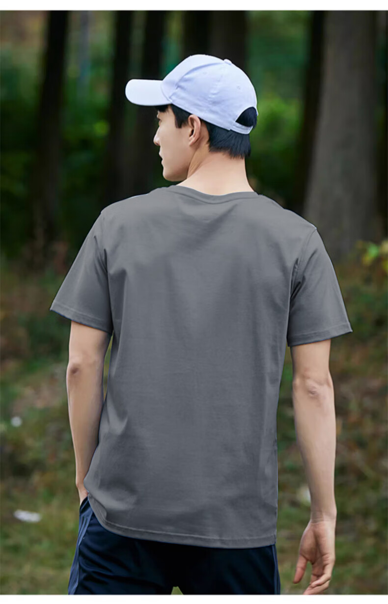 Warrior Short-Sleeve T-Shirt for Men, Summer Pure Cotton Breathable Sports Tee, Versatile Men's Top for Summer Wear 19
