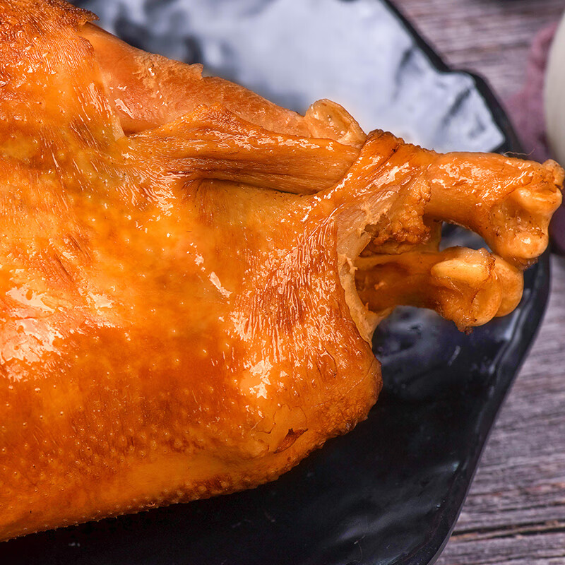 义兴张张存有道口烧鸡 500g 扒鸡 熟食腊味 老字号 柴鸡下酒菜 餐桌必备