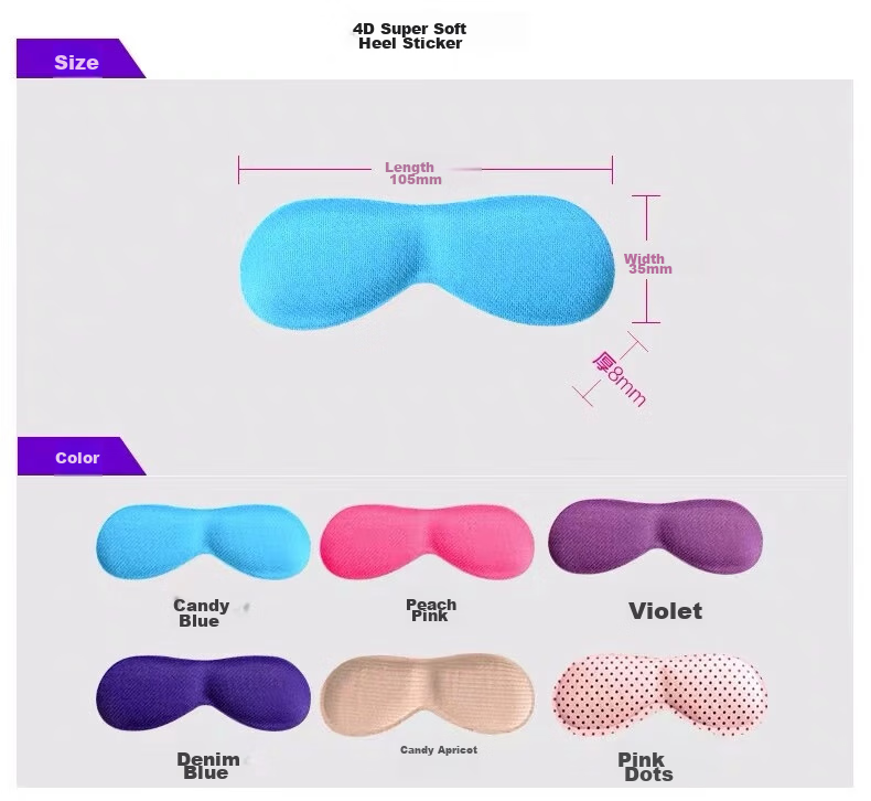Eleft 4D Heel Grips, 5 Pairs Mixed Set, Anti-Slip High Heels, Anti-Friction Pads, Half Size Insoles for Wome 8