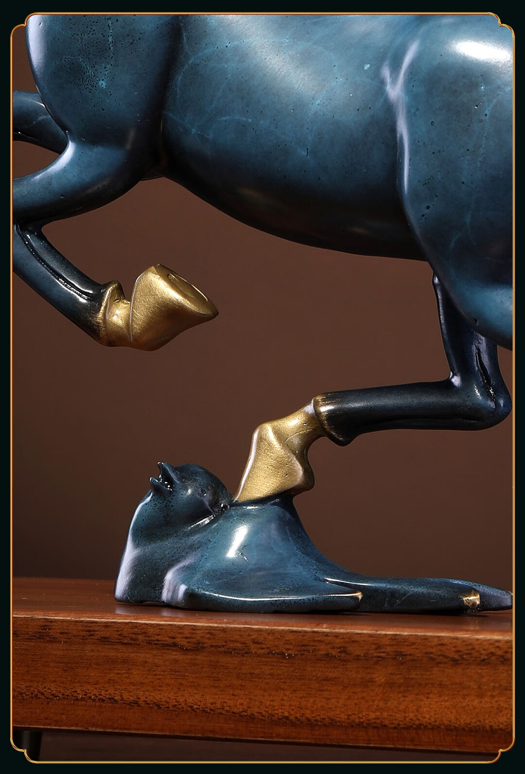 Damingtongjiang, Copper Horse Ornament for Office, High-End Living Room Entrance Hallway Wine Cabinet Craft, Housewarming And Business Opening Gift 6