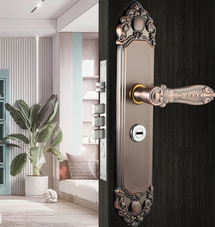 Aoben Door Handle Anti-Theft Lock, Entrance Door Lock Stainless Steel Anti-Pry Lock W01 (Without Lock Body Or Lock Cylinder) 4