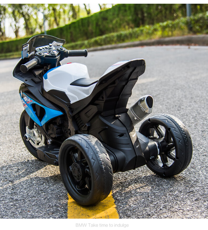 BeRica Children's Electric Tricycle Motorcycle, BMW Authorized Toy Car for Boys And Girls, Rideable, Baby Gift 20