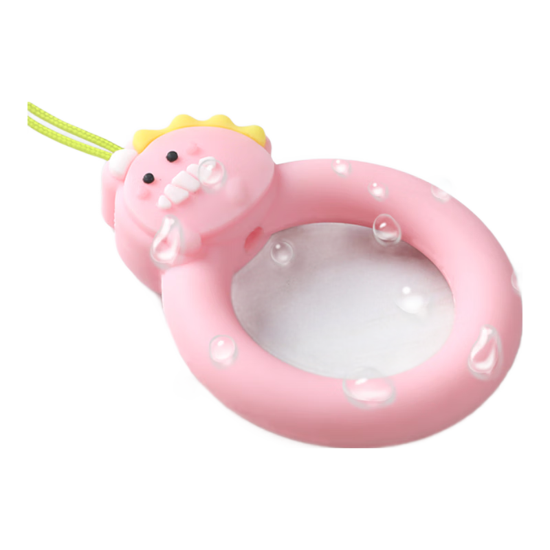 ESCASE [Single Pack] Phone Lanyard Camera Wallet USB Drive Key ID Card Pendant Apple IPhone XR/XS Max Etc. Silicone Soft Small Dragon ES-XR2 Pink