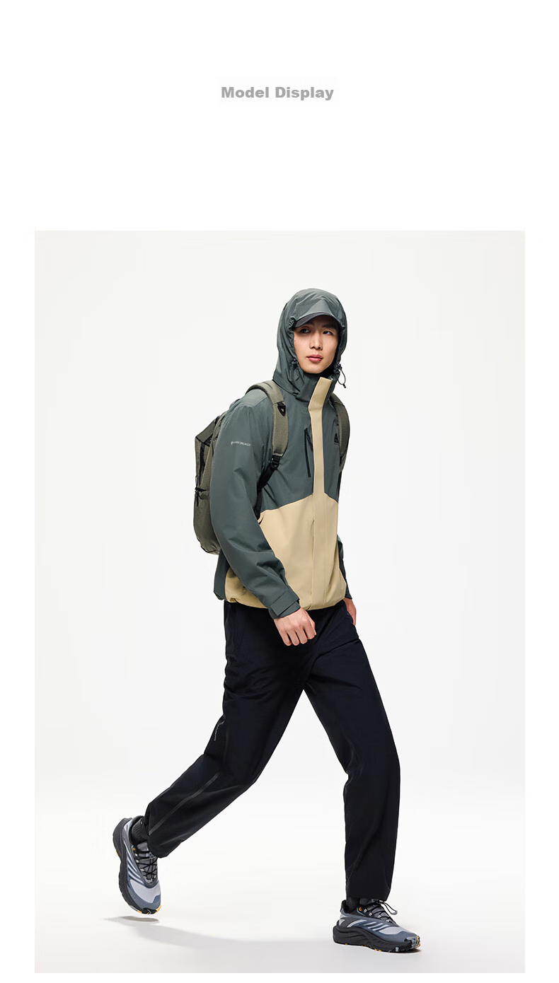 ANTA Water Shell Jacket | Dadi Zhike 3.0 Functional Three-In Jacket for Men, Windproof, Waterproof, Fleece-Lined, Two-Piece Set 50
