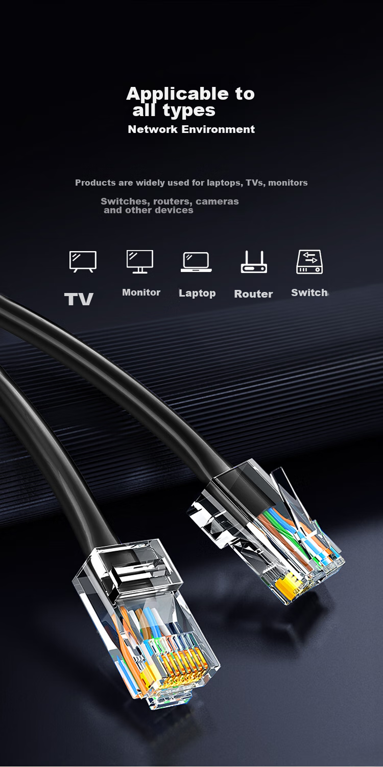 BIAZE Category 6 Gigabit Outdoor Ethernet Cable, Engineering Grade 0.57mm Unshielded Pure Copper Twisted Pair Outdoor Waterproof Sun-Resistant Frost-Proof Snowproof Wear-Resistant Anti-UV Cold-Resistant 305 Meters 12