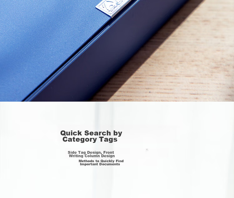 Deli 10 Pieces, 55mm A4 Plastic File Boxes, Thickened Document Boxes, Office File Storage, Accounting Supplies, Exam Organizer, Blue 12