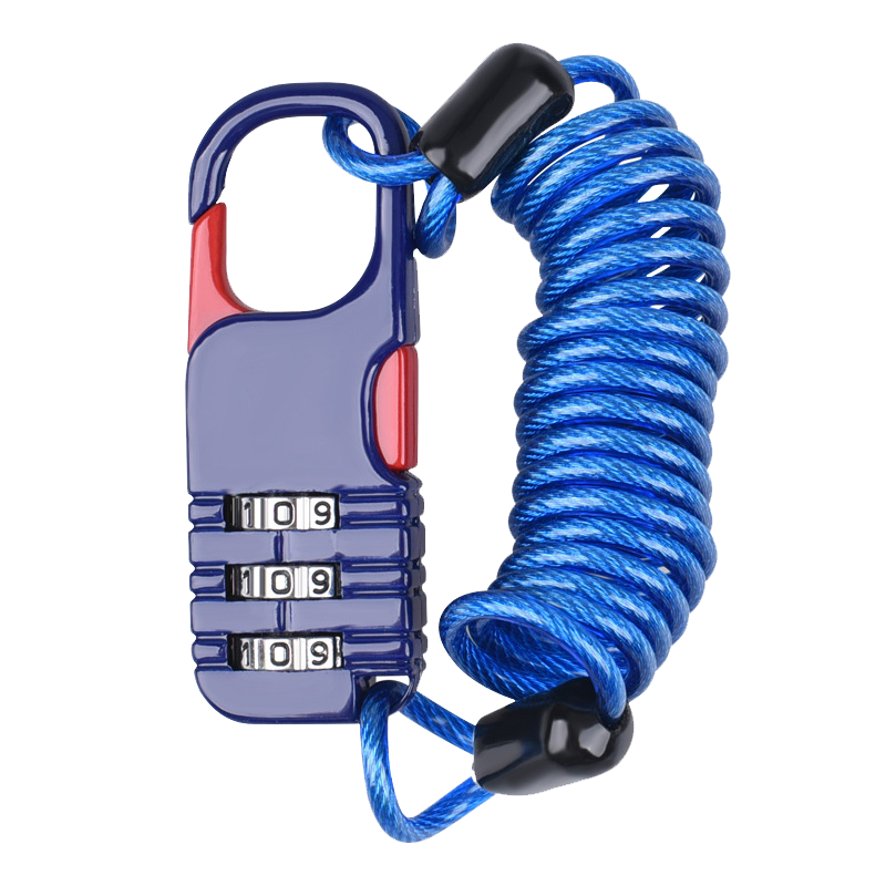 BIKEBROS Helmet Lock Bicycle Password Anti-Theft Full Helmet Steel Cable Portable Electric Bike Safety Helmet Chain Child Bike Lock