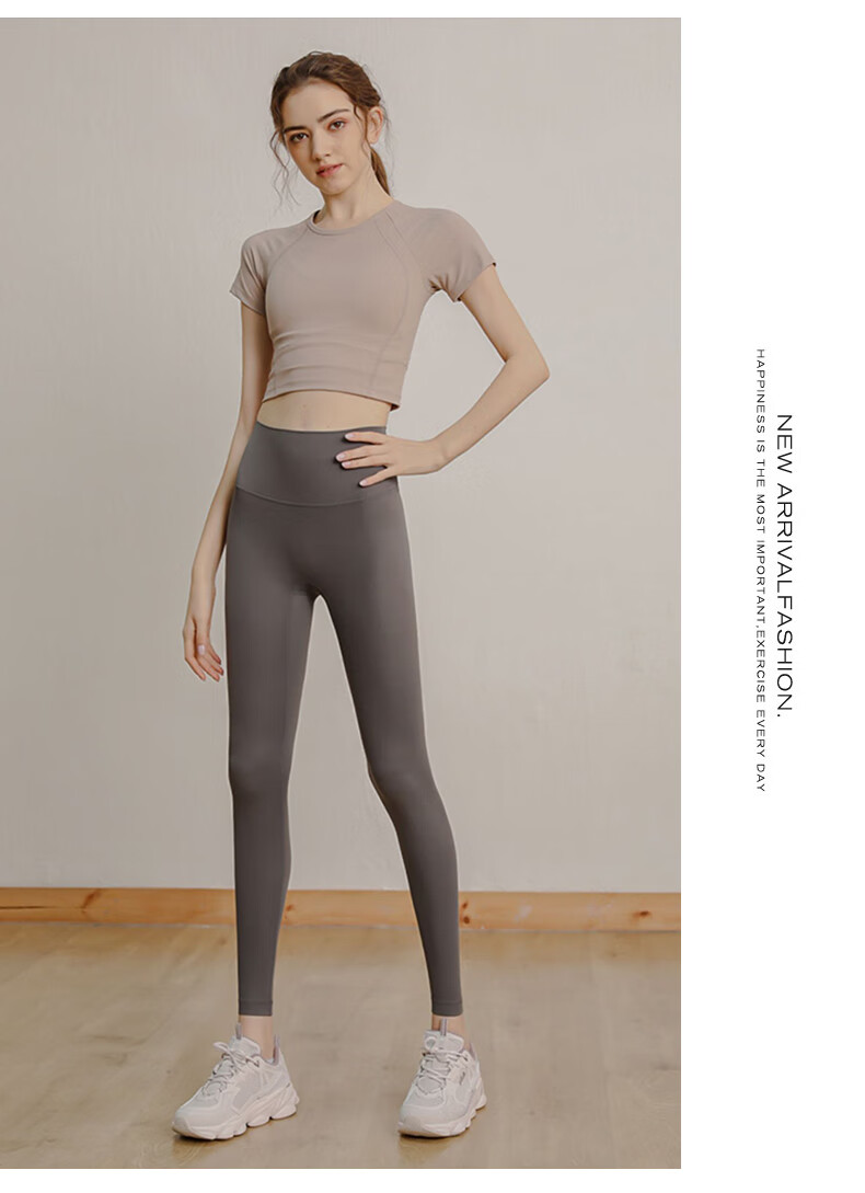XUEXIMAN Yoga Wear Women's Top Short-Sleeve T-Shirt Slimming Fitness Running High-End Tight Yoga Outfit Workout Clothes 11