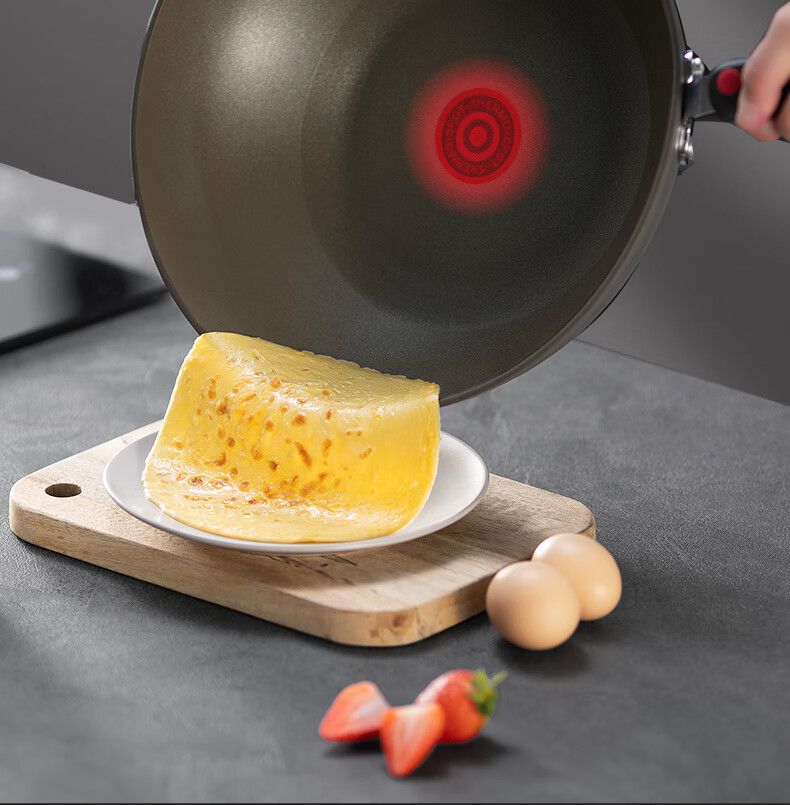 SUPOR Non-Stick Wok Pan, Household Cooking Pan 30cm Titanium Ceramic Multi-Functional Frying Pan Compatible with Induction Cooker And Gas Stove 7