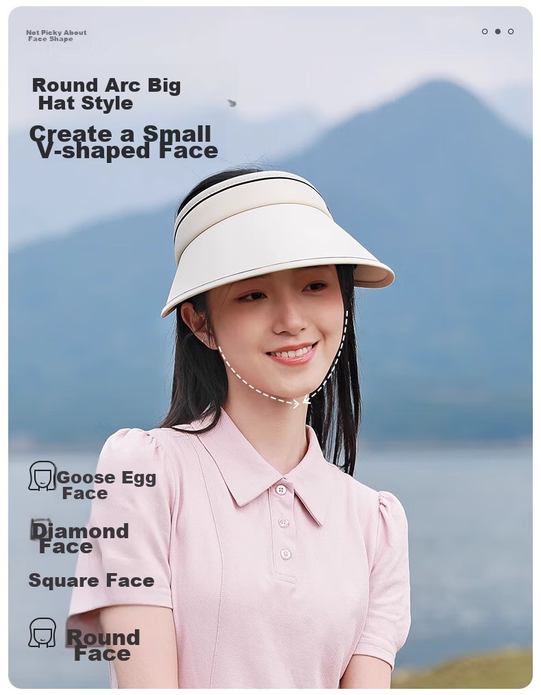 Huili Sun Protection Hat, Women's Visor Cap, Unisex Outdoor Sports Cycling Fitness UV Protection Sun Hat 3