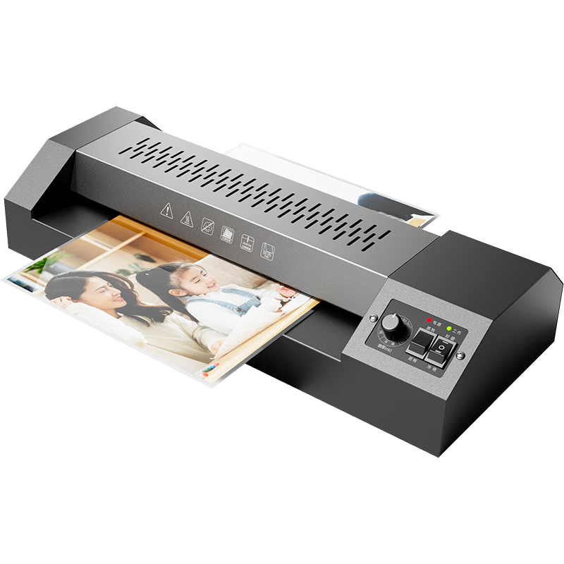 Deli Home And Office A3/A4 Photo Laminator, Compatible with A3 And Smaller Laminating Pouches, Commercial Photo Laminating Machine, Film Sealing Machine, Full Metal Body