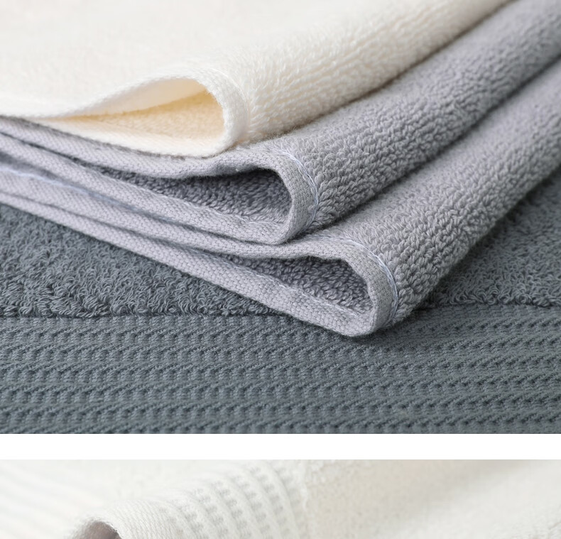 KING SHORE Thickened 100% Pure Cotton Face Towels, All Cotton Absorbent Towels, Class A Hotel and Sports Towels, Pack of 3 7