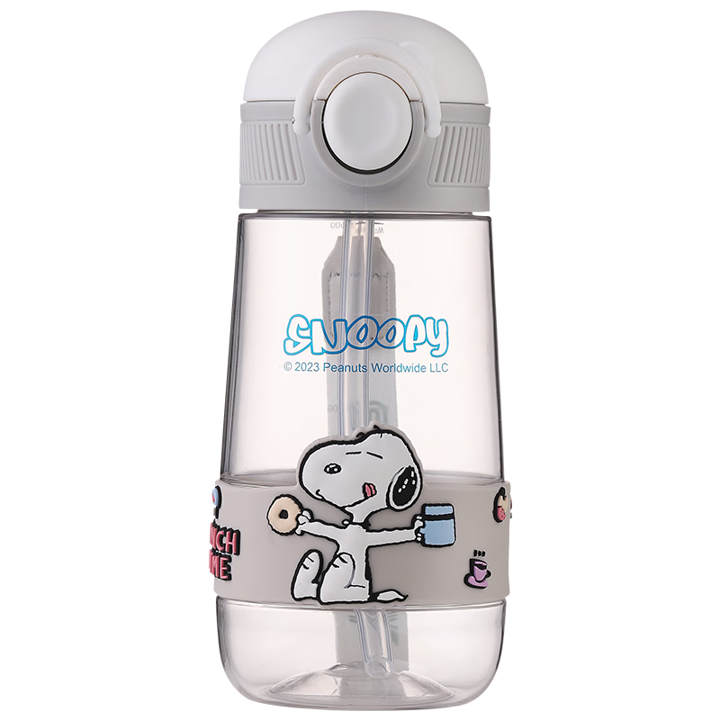 SNOOPY Straw Cup for Children, Summer Style, Suitable for Boys And Girls, Students, High-Quality Cup, for New Mothers And Pregnant Women, Heat-Resistant Water Bottle, 500ml