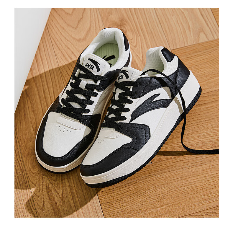 Anta Origin Year 2.0 | Men's Thick-Soled White Sneakers, Breathable Retro Casual Sports Shoes for Couples, Summer Height-Increasing Sneakers 26