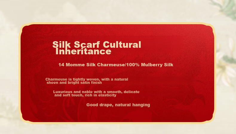 Hangsilu Silk Scarf Brooch Gift Box, Chinese-Style Square Scarf, Mulberry Silk, High-End Birthday Gift, Mid-Autumn Festival Present for Women And Mothers 2