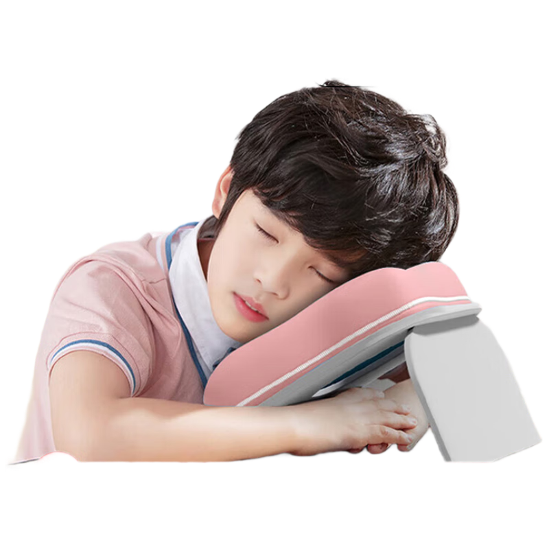 Mixiaoshu Nap Pillow for Primary School Students, Children's Desk-Specific Face-Down Pillow, Summer Classroom Foldable Cushion, Portable Cute Face-Down Pillow