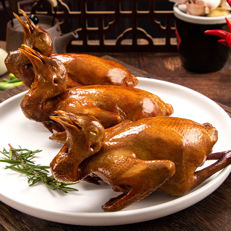 京觅飞翔鸽系列乳鸽独立装冷冻烤乳鸽煲汤食材净重1.8斤(300g*3只)