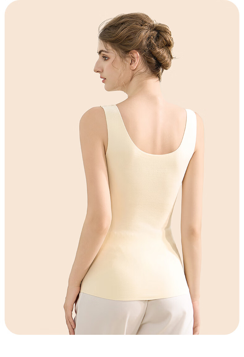 MiiOW Women's Black Adjustable Size Front Hook Shaping Push-Up Infrared Heating Base Layer Top L 30