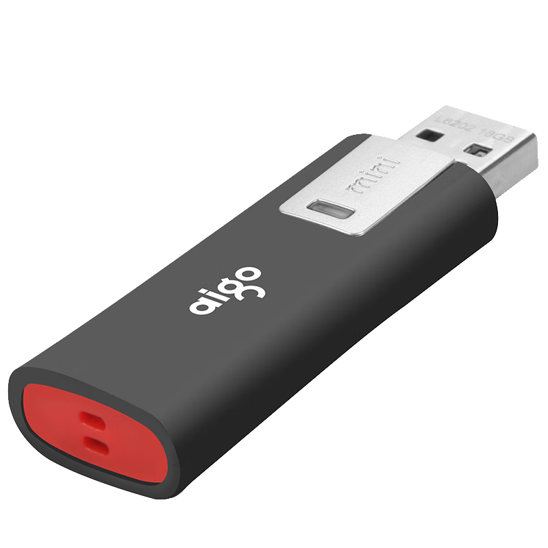 Aigo 64GB USB2.0 Flash Drive L8202 with Write Protection, Black, Anti-Virus And Anti-Misdelete