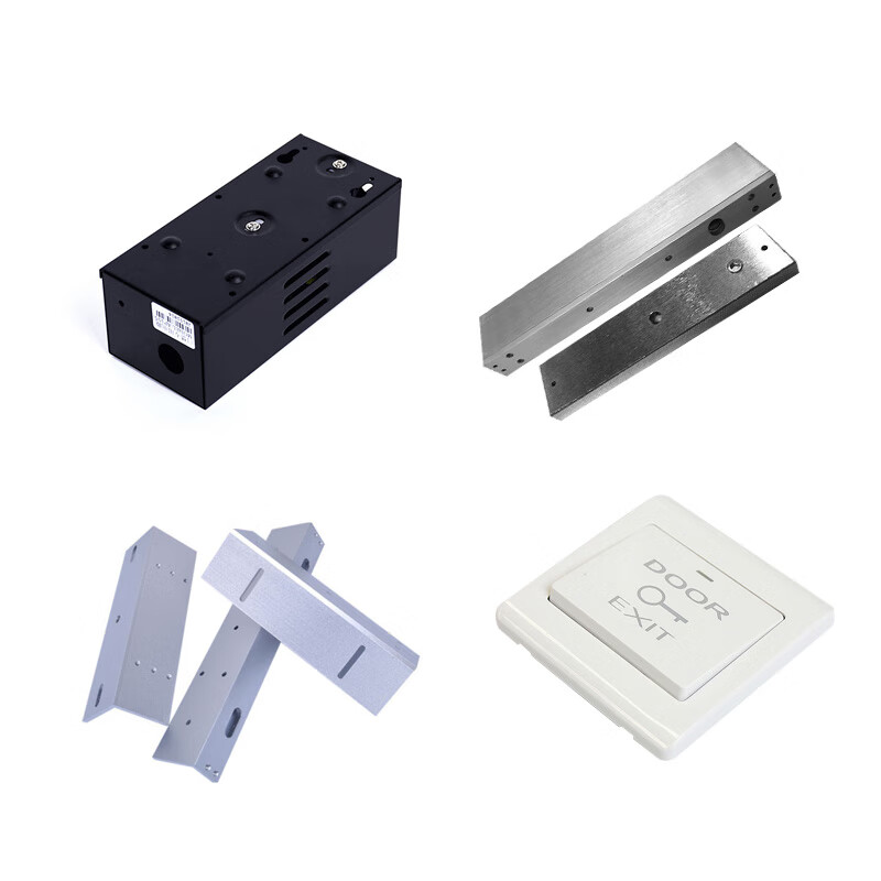 ZKTECO ZKTeco/ZKTECO Technology Access Control System Magnetic Lock Accessories Kit, Suitable for Single-Door Wooden Doors, Iron Doors, And Security Doors