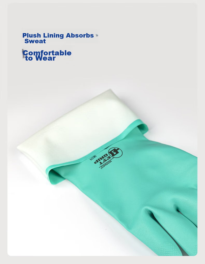Henghui Nitrile Acid And Alkali Resistant Gloves, Thickened And Extended Waterproof And Oil-Resistant, Laboratory Chemical Protective Anti-Corrosion for Men And Wome 5